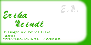 erika meindl business card